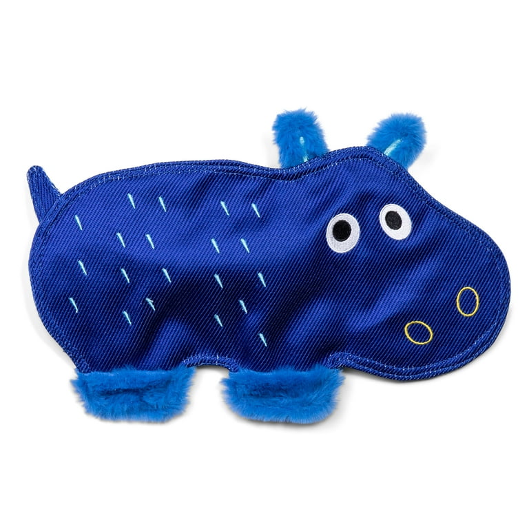 The Dodo Hippo Crinkle Flattie Stuffing Free Durable Nylon Dog Toy Walmart