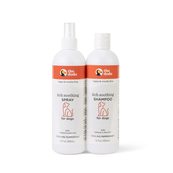 The Dodo Itch Relieving Shampoo & Spray Bundle for Dogs Scent Free