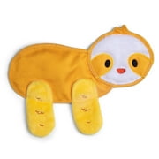 The Dodo Stuffingless Sloth Dog Crinkle Chew Toy, Yellow, Durable Ballistic Nylon Dog Toy