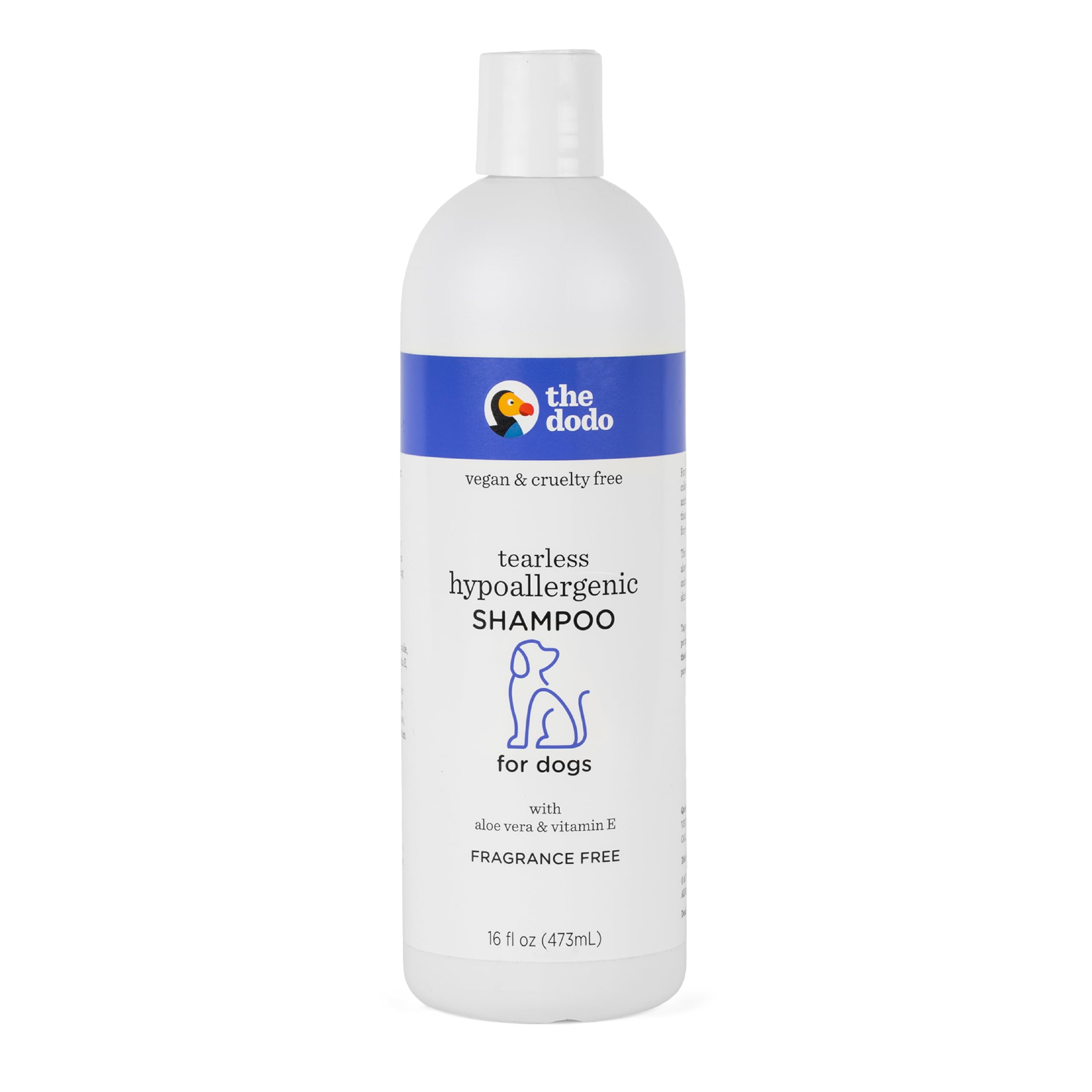 The Dodo Tearless Hypoallergenic MMF7 Shampoo for Dogs, Fragrance Free