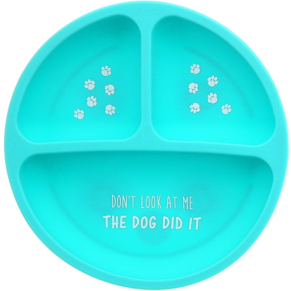 Pavilion Gift Company - The Dog - 7.75" Divided Silicone Suction Plate