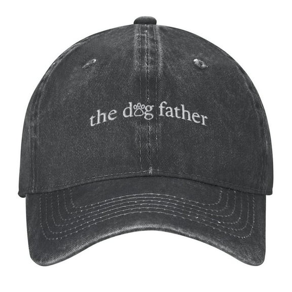The Dog Father Dad Hat Print Vintage Wash Dad Hat Adjustable Curved Brim Baseball Cap,Made In USA,Casual Outdoor Sports Fishing Cap for Men and Women