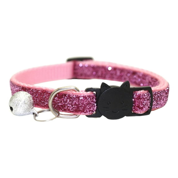 The Dog Store Puppy Bow Tie Blingbling Cat Collar Breathable Fadeless Pet Supplies Kitty Sequin Collar With Bell For Cat