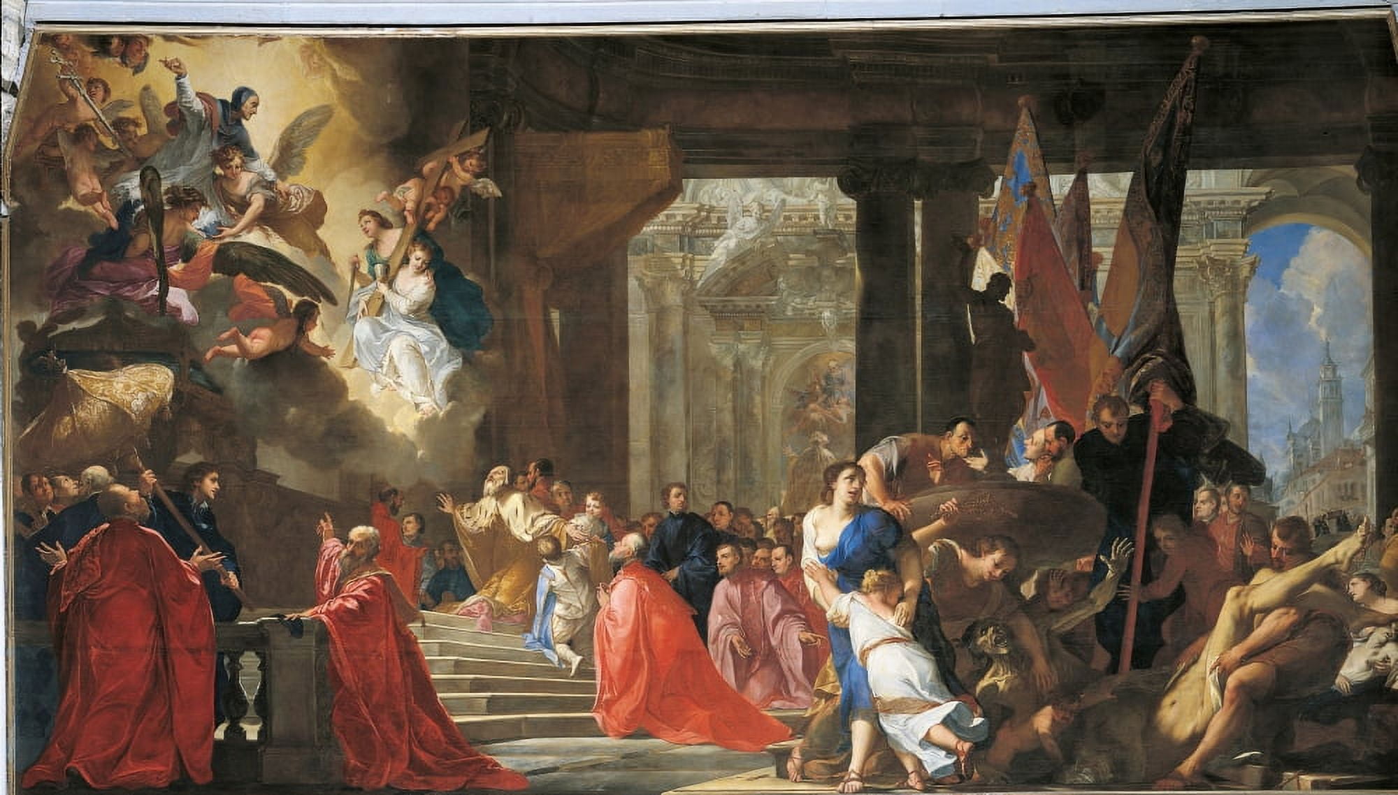 The Doge Prays At The Tomb Of The First Patriarch Canvas Art - (36 x 24)