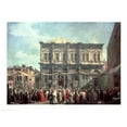 thumbnail image 1 of The Doge Visiting the Church and Scuola di San Rocco Poster Print by Giovanni Antonio Canaletto (24 x 18), 1 of 1