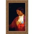 thumbnail image 1 of The Doge's Wife 18x24 Gold Ornate Wood Framed Canvas Art by Redon, Odilon, 1 of 2