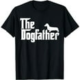 thumbnail image 1 of The Dogfather Dachshund T-Shirt Funny Father Dog Lover T-Shirt, 1 of 5