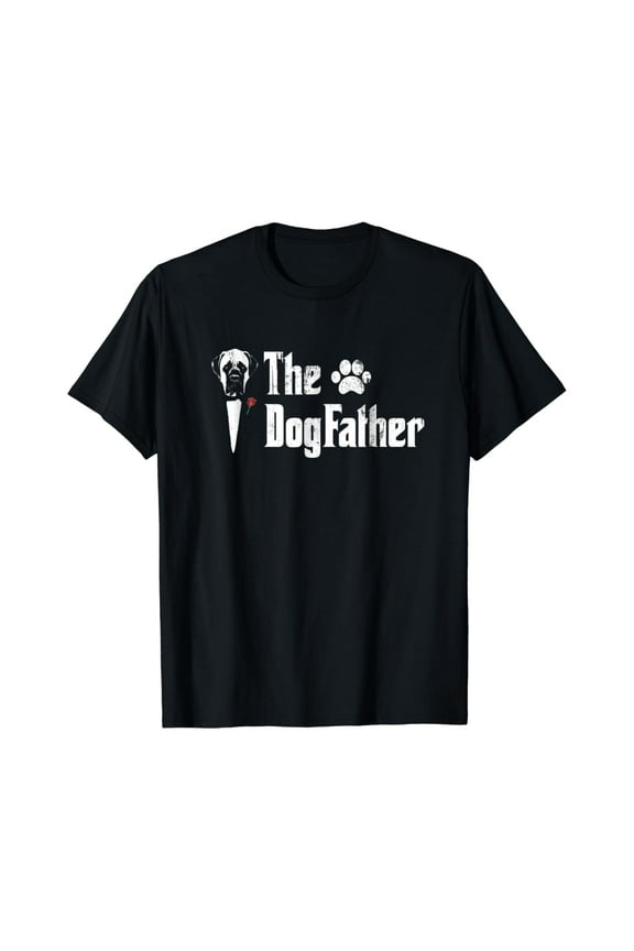 The Dogfather English Mastiff Dog Dad Tshirt Father'S Day G Unisex S-5XL Hot Trending Shirt, Vintage Birthday Gift