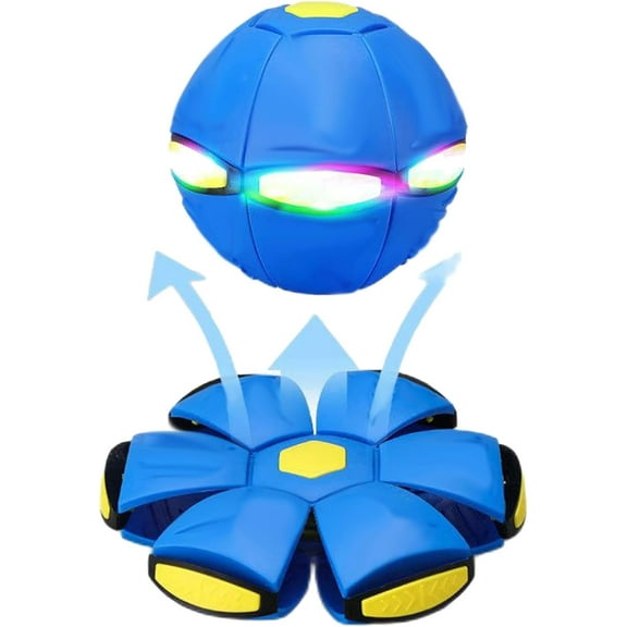 The Doggy Disc Ball, Dog Toy, Doggie Disc Ball for Small Medium Large Dogs, Doggie Disk Ball with Lights, Portable Pet Toy Doggie Flying Saucer