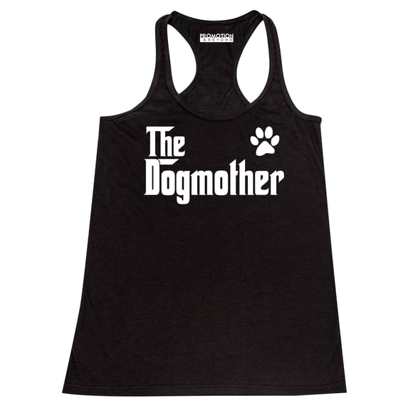 The Dogmother Dog Lovers Mother's Day Women's Tank Top, S, Black