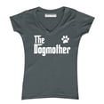 thumbnail image 1 of The Dogmother Dog Lovers Mother's Day Women's V-neck, 2XL, Charcoal, 1 of 2