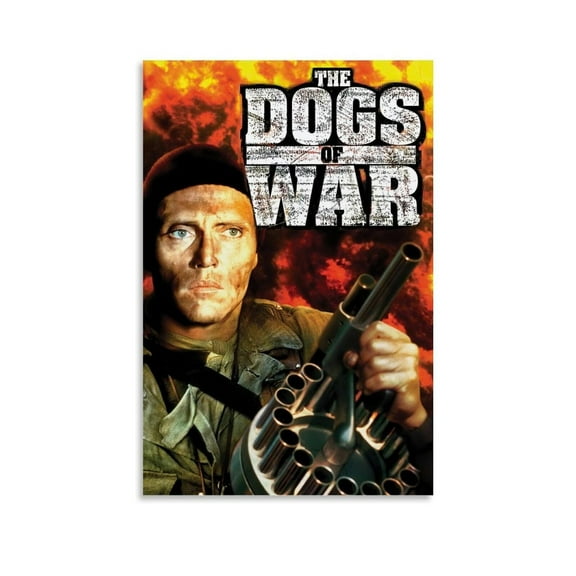 The Dogs of War 1980 Movie Poster Canvas Art Posters for Room Aesthetic And Wall Art Picture Living Room Decor Poster