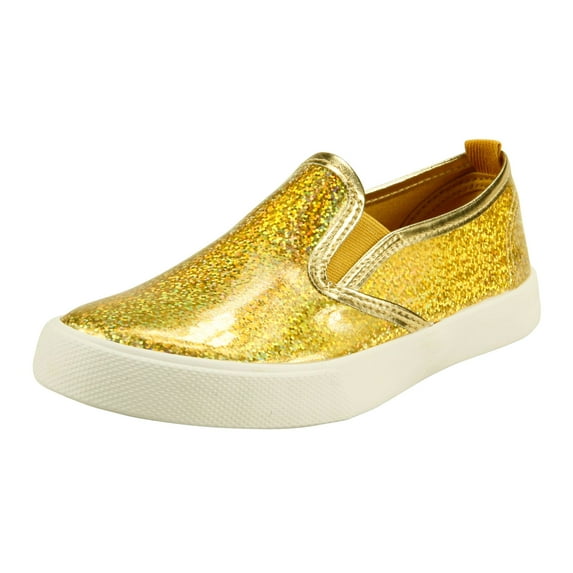 The Doll Maker Girl's Double Strap Metallic Sneaker (Little Kid/Big Kid) - TD193011A-2