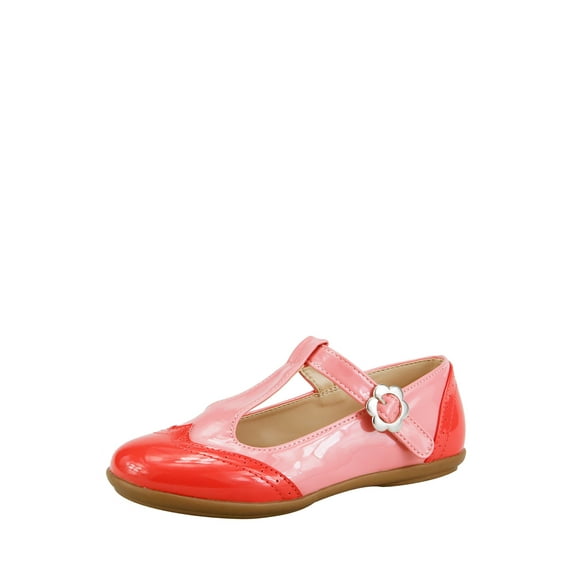 The Doll Maker Glossy Two Tone Glitter Strap Flat-TD1631107A-7