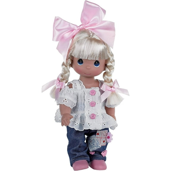 The Doll Maker Precious Moments Dolls, Linda Rick, Cute as a Button, 12 inch Doll