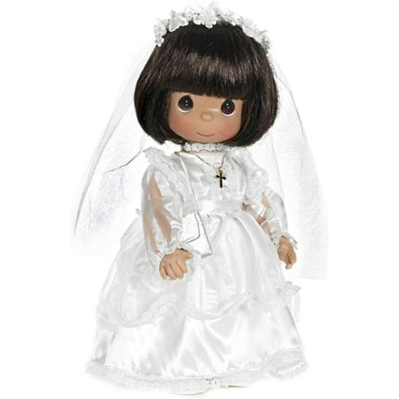 The Doll Maker Precious Moments Dolls, Linda Rick, My First Communion, Brunette, 12 inch Doll