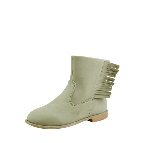 The Doll Maker Side Fringe Ankle Boot-TD1641725C-1