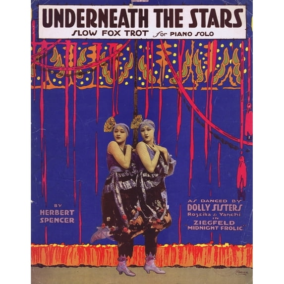 The Dolly Sisters In Ziegfeld Midnight Frolic Poster Print By Mary Evans Jazz Age Club Collection