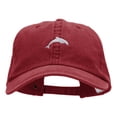 thumbnail image 1 of The Dolphin Embroidered Pigment Dyed Wash Caps - Wine OSFM, 1 of 5