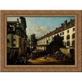 thumbnail image 1 of The Dominican Church in Vienna 24x18 Gold Ornate Wood Framed Canvas Art by Bernardo Bellotto, 1 of 2
