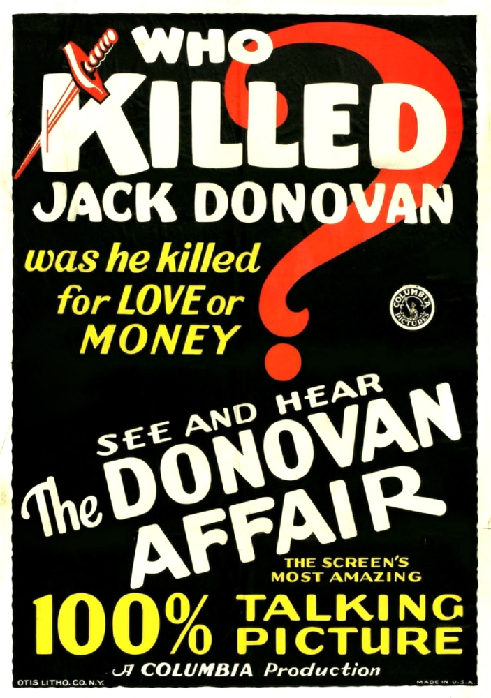 The Donovan Affair U Canvas Art - (24 x 36)