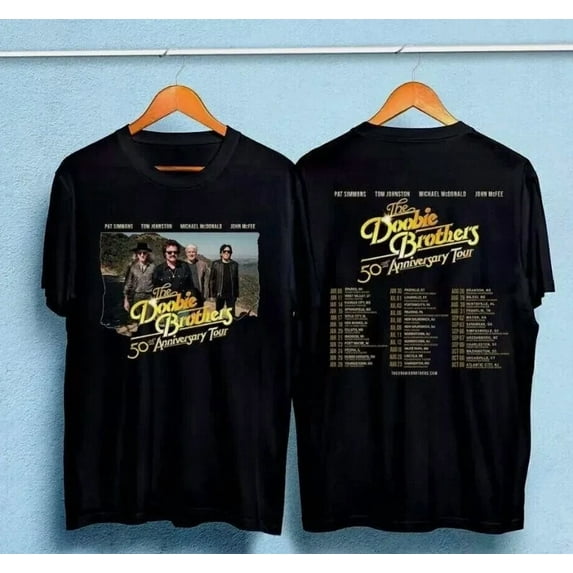 The Doobie Brothers World Tour 50th Anniversary T-Shirt Gift For Fans Music
