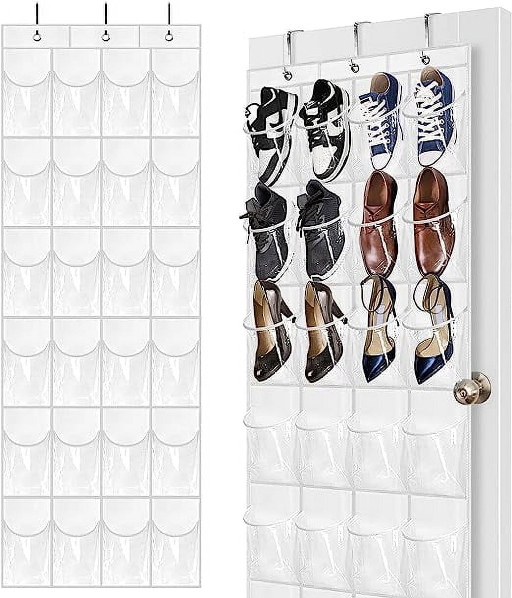 Clear hanging deals shoe organizer