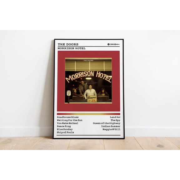 The Doors - Morrison Hotel Album : Rock Music Wall Art #547, Unframed Poster Size 12x18