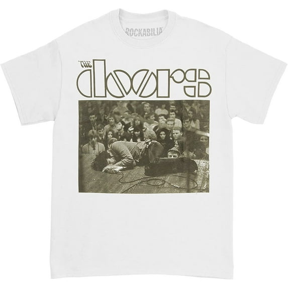 The Doors Men's Stage Photo T-Shirt White M