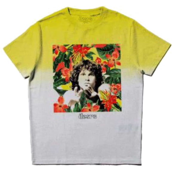 The Doors Unisex T-Shirt Floral Square (Wash Collection) (XX-Large)