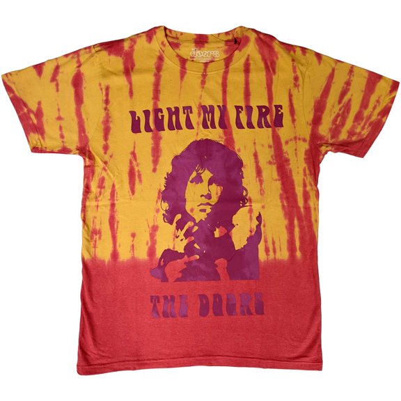 The Doors Unisex T-Shirt Light My Fire (Wash Collection) (Small)