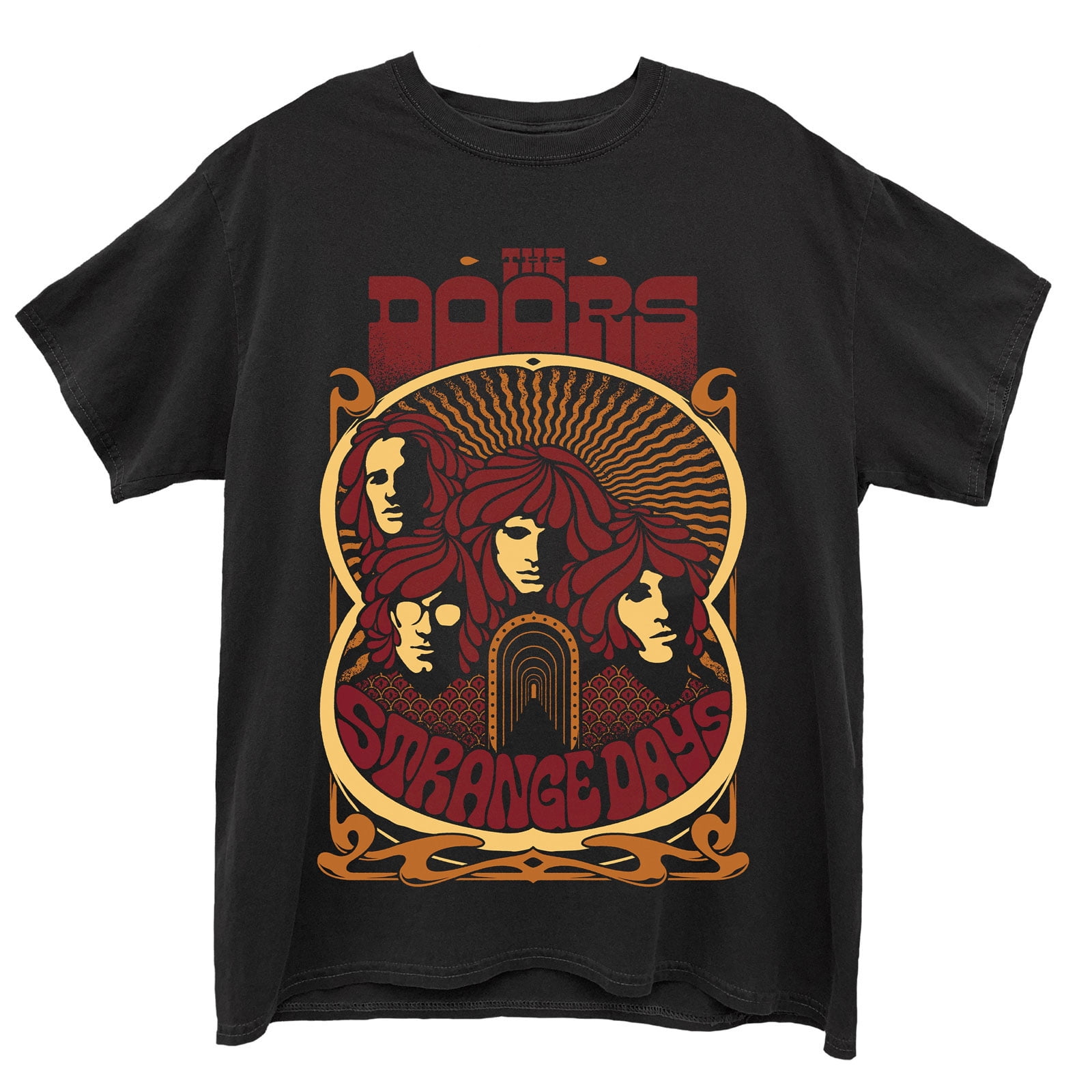 The Doors Unisex T-Shirt Strange Days Vintage Poster (Small 
