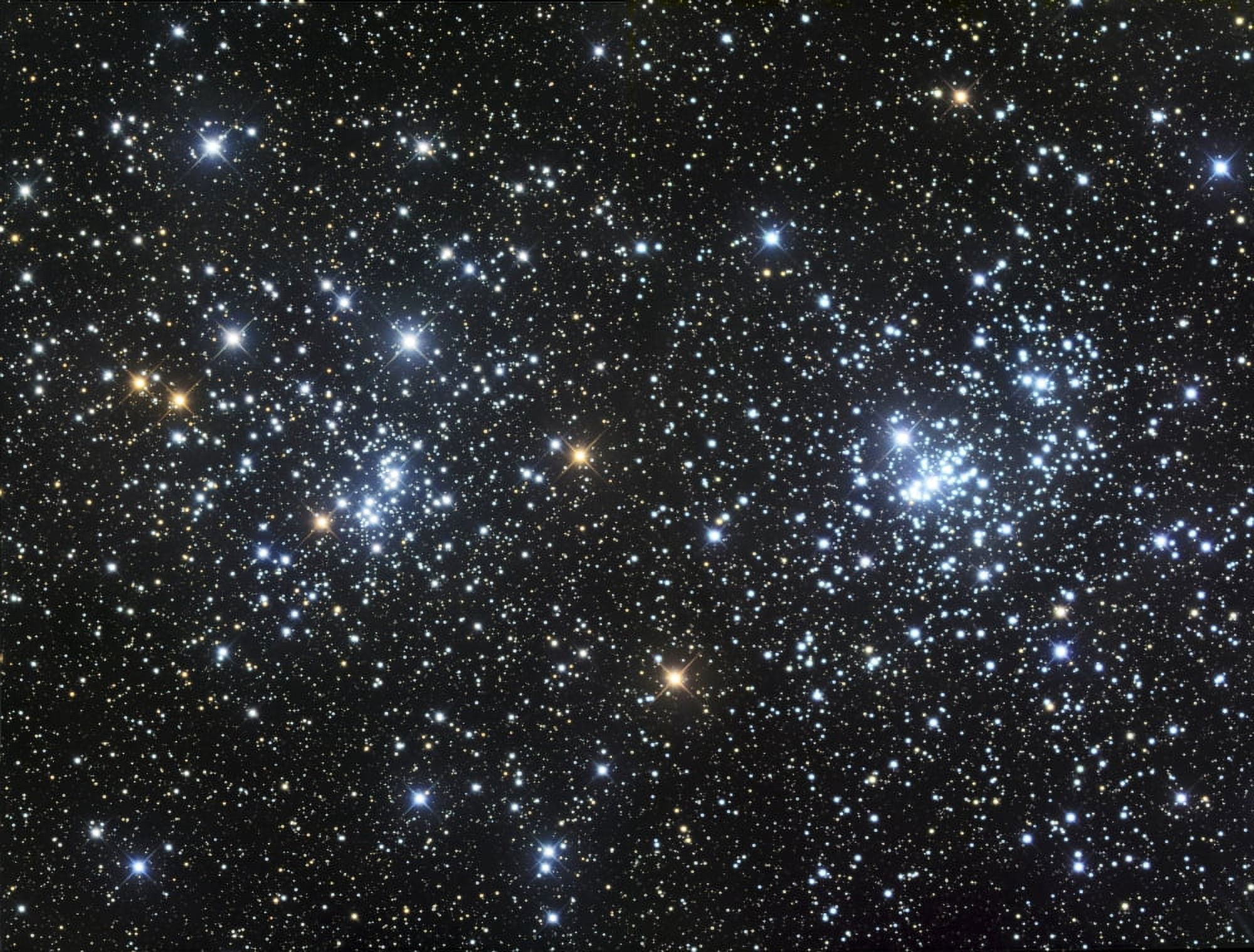 The Double Cluster NGC 884 and NGC 869 Canvas Art - Robert GendlerStocktrek Images (32 x 25)
