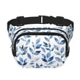 thumbnail image 1 of The Double-Layer Waist Bag Features A 6.3×9.1×2.8in Nylon Zipper And A Pull With A Zipper Compartment Watercolor Seamless Pattern With Leaves (3), 1 of 8