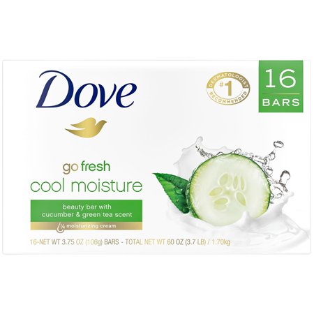 The Dove Go Fresh Cool Moisture Beauty Bar (3.75 oz., 16 ct.)