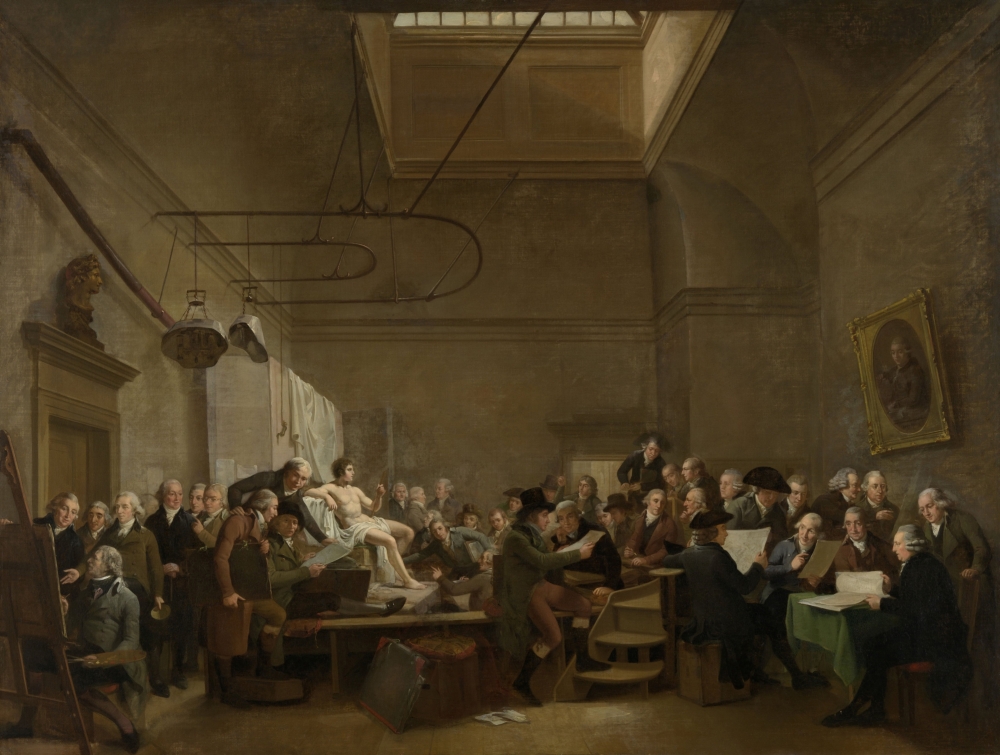The Drawing Gallery Of The Felix Meritis Society Canvas Art - (36 x 24)