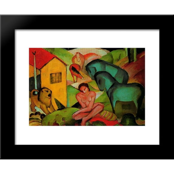 The Dream 20x24 Framed Art Print by Marc, Franz
