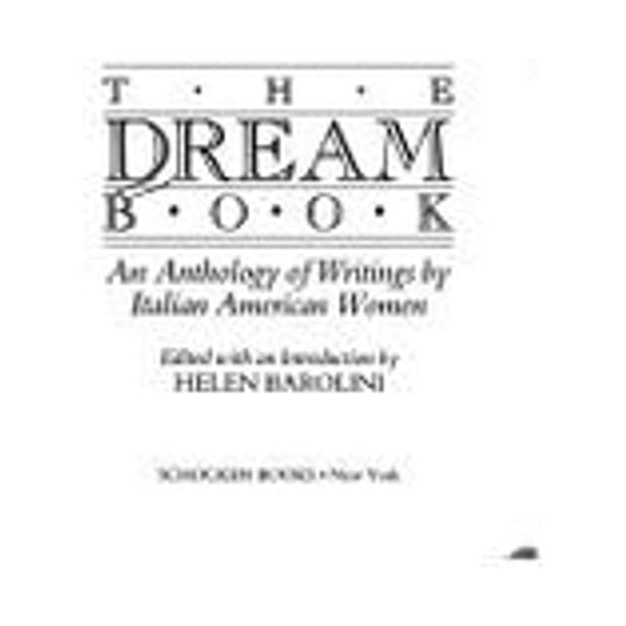 Pre-Owned The Dream Book: An Anthology of Writings by Italian American Women Hardcover
