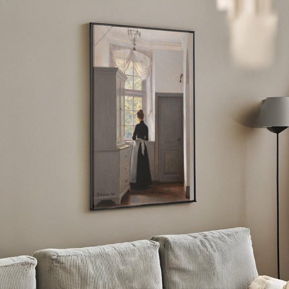 The Dream Window in the Old Liselund Castle Wall Art Prints, Stretched Canvas 8x10in