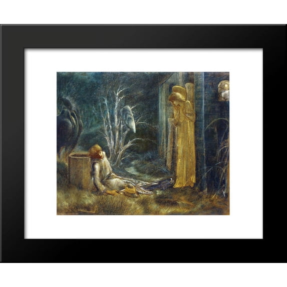 The Dream of Lancelot (Study) 20x24 Framed Art Print by Edward Burne-Jones