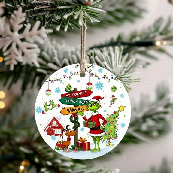 The Dreamy Den Mean Guy Christmas Ornament , Green Guy Ornament , Movie Ornament , Characters Christmas Ornament, 1PC