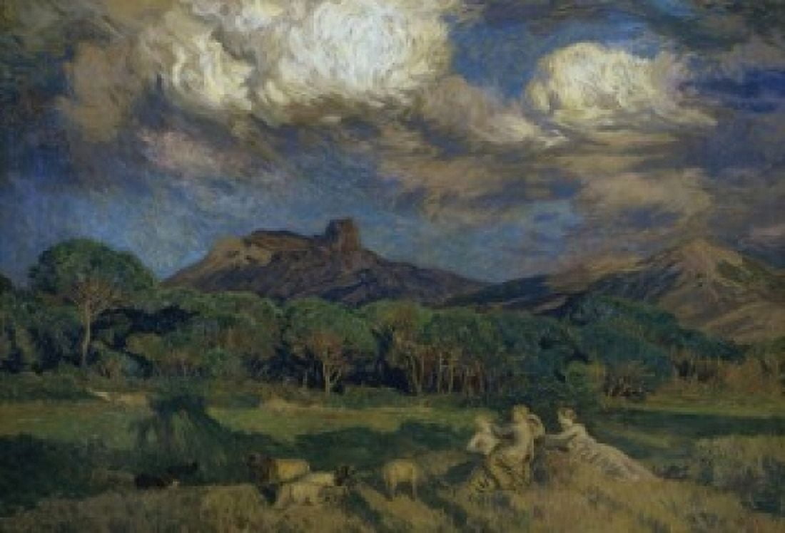 The Driads (Les Dryades) Rene Menard (Marie Auguste Emile) (1862-1930French) Petit Palais Paris Canvas Art - Rene Menard (24 x 36)