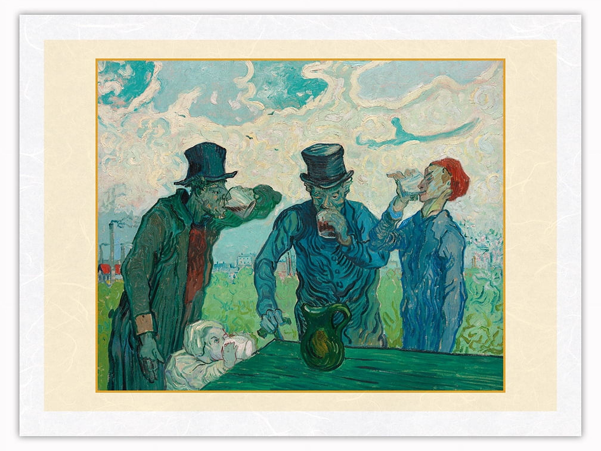 The Drinkers By Vincent van Gogh Plakat, image size:2016x1512