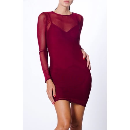 The Drive Me Crazy Mesh Mini Dress