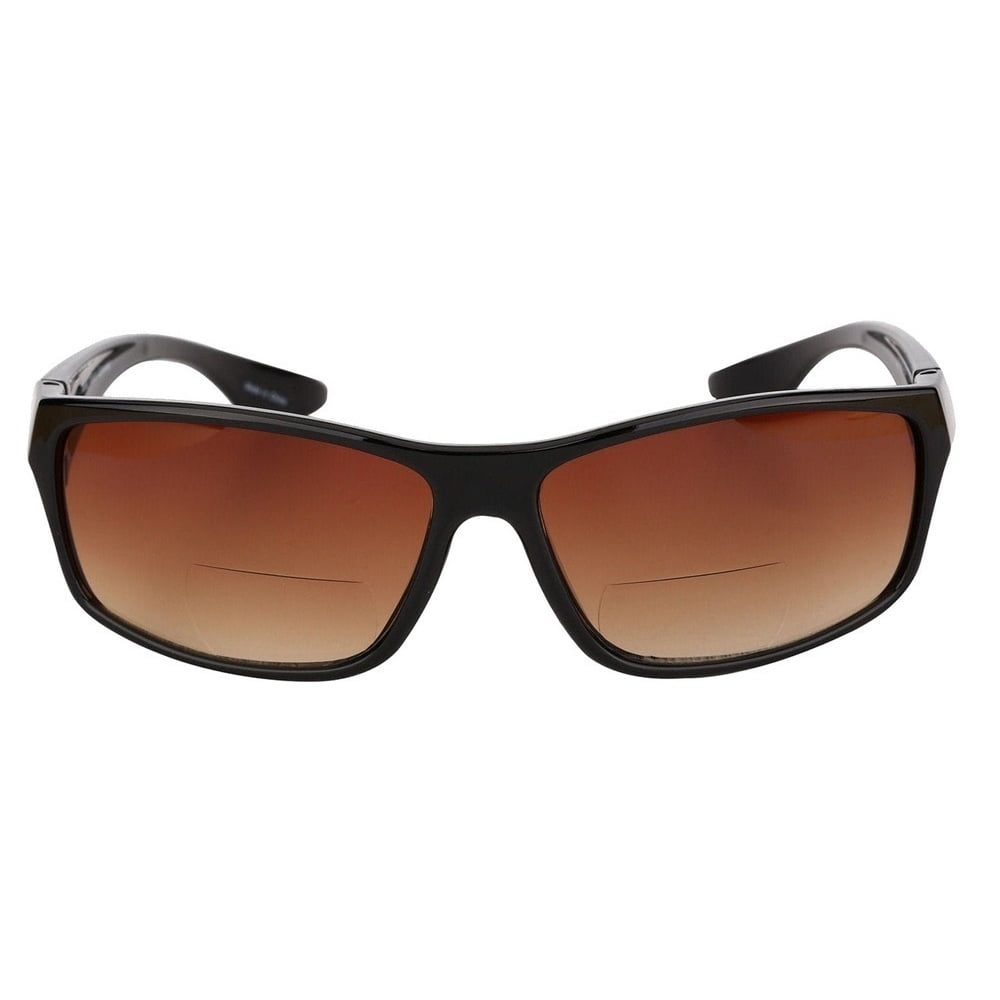 "The Driver" Polarized Bifocal Sunglasses Featuring High Definition - Black - 3.00
