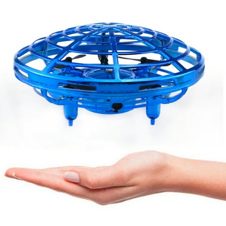 The Drone Zone Mini UFO Hand Controlled Quadcopter - Blue
