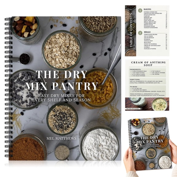 The Dry Mix Pantry: Mix Recipes Cookbook, Dry Mix Pantry Cookbook, Blank Recipe Journal for Homemade Mixes, DIY Baking and Cooking Notebook