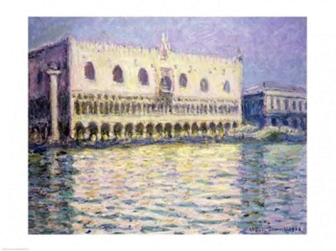 The Ducal Palace Venice 1908 Canvas Art - Claude Monet (24 x 18)