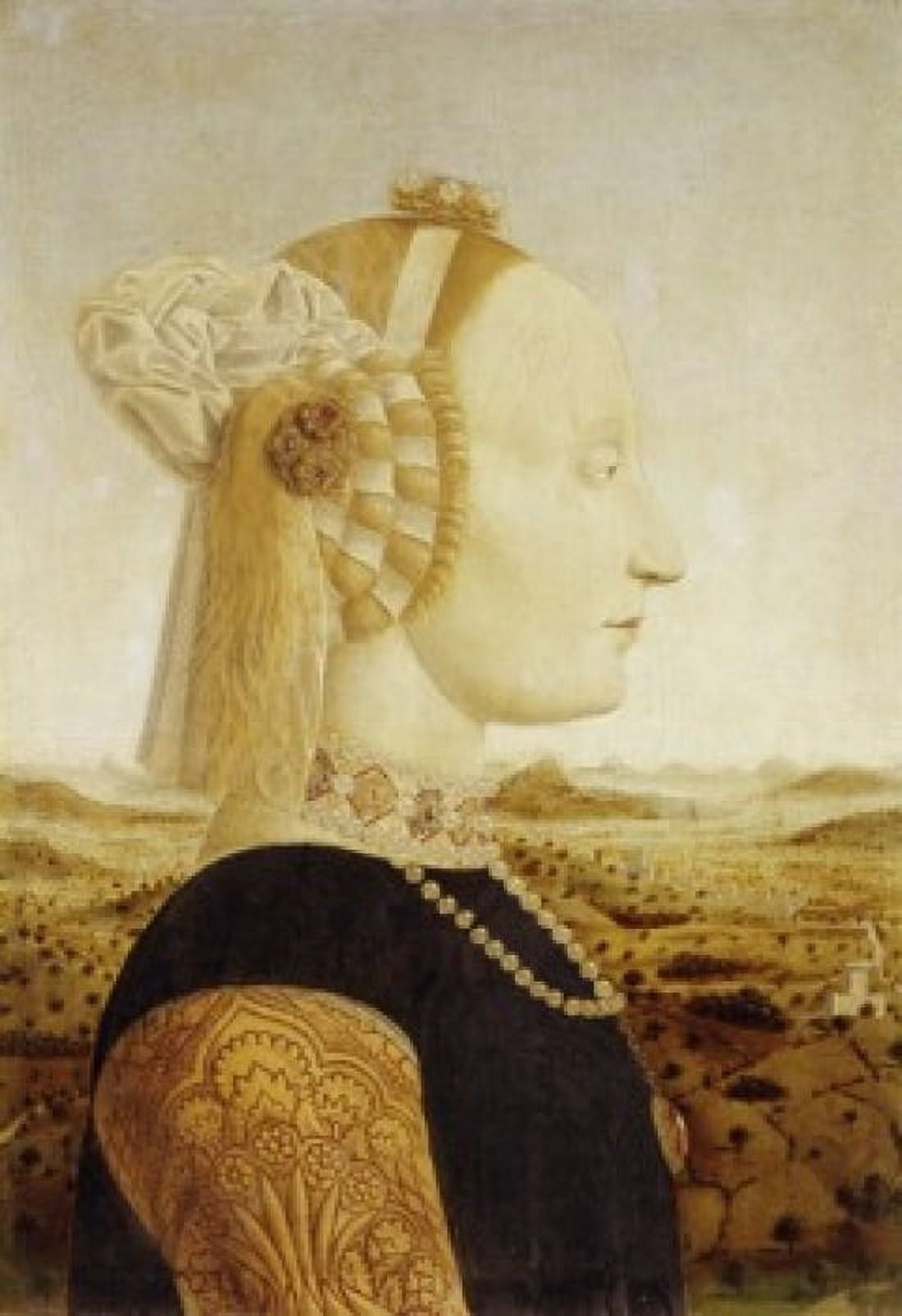 The Duchess of Urbino Piero della Francesca (141020-1492 Italian) Galleria Degli Uffizi Florence Canvas Art - Piero della Francesca (24 x 36)
