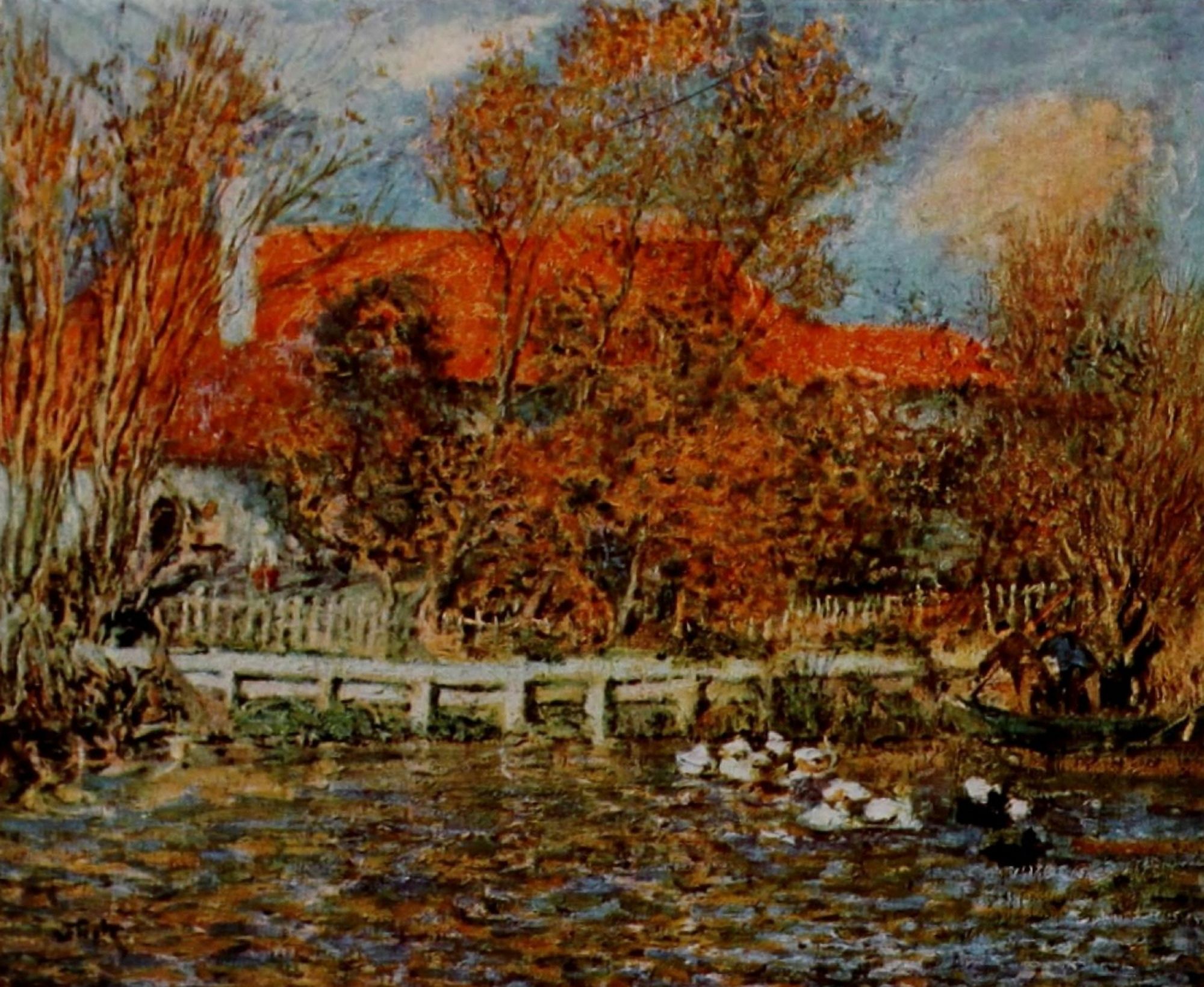 The Duck Pond Canvas Art - Pierre-Auguste Renoir (18 x 24)
